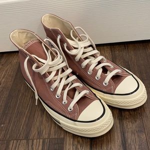 Mauve Converse High Tops